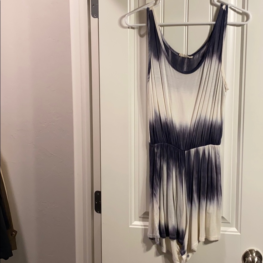 Blue & White romper